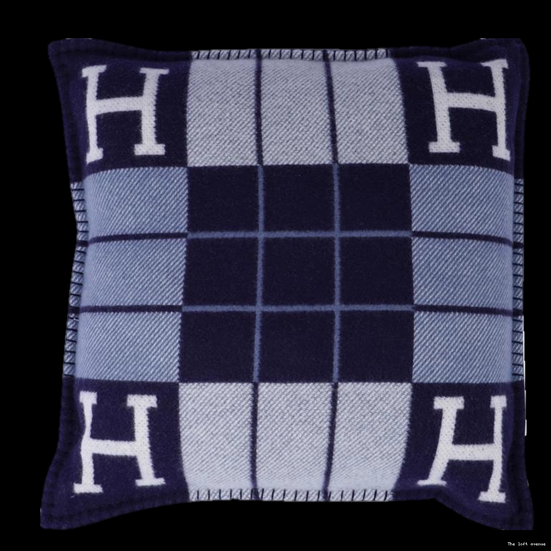 HERMES THROW PILLOW WOOL STRIPE 0802